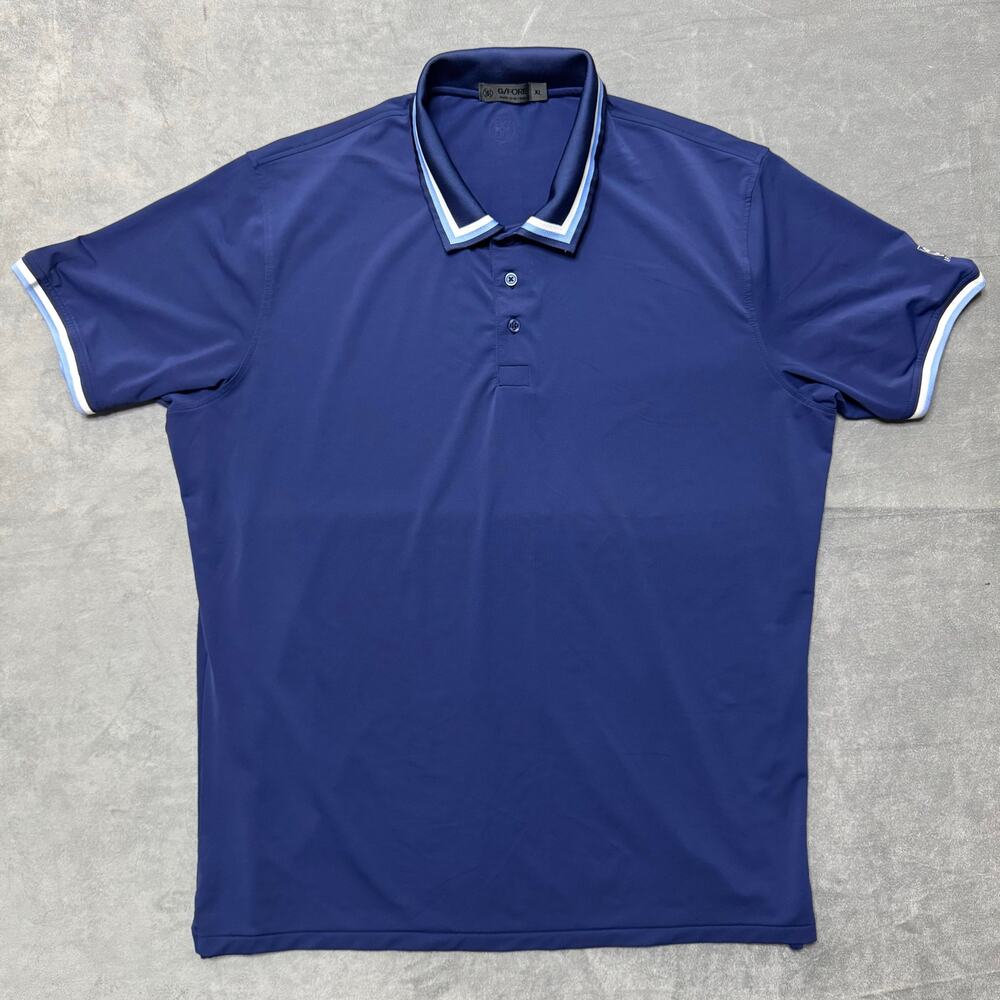 G/Fore Navy Blue Tux Jersey Polo Stretch XL